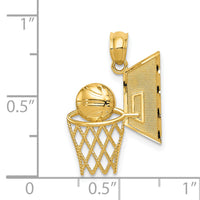 14k Basketball Pendant-C3583