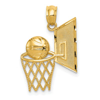 14k Basketball Pendant-C3583
