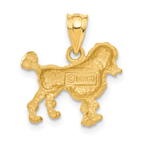 14k Poodle Dog Charm-C36