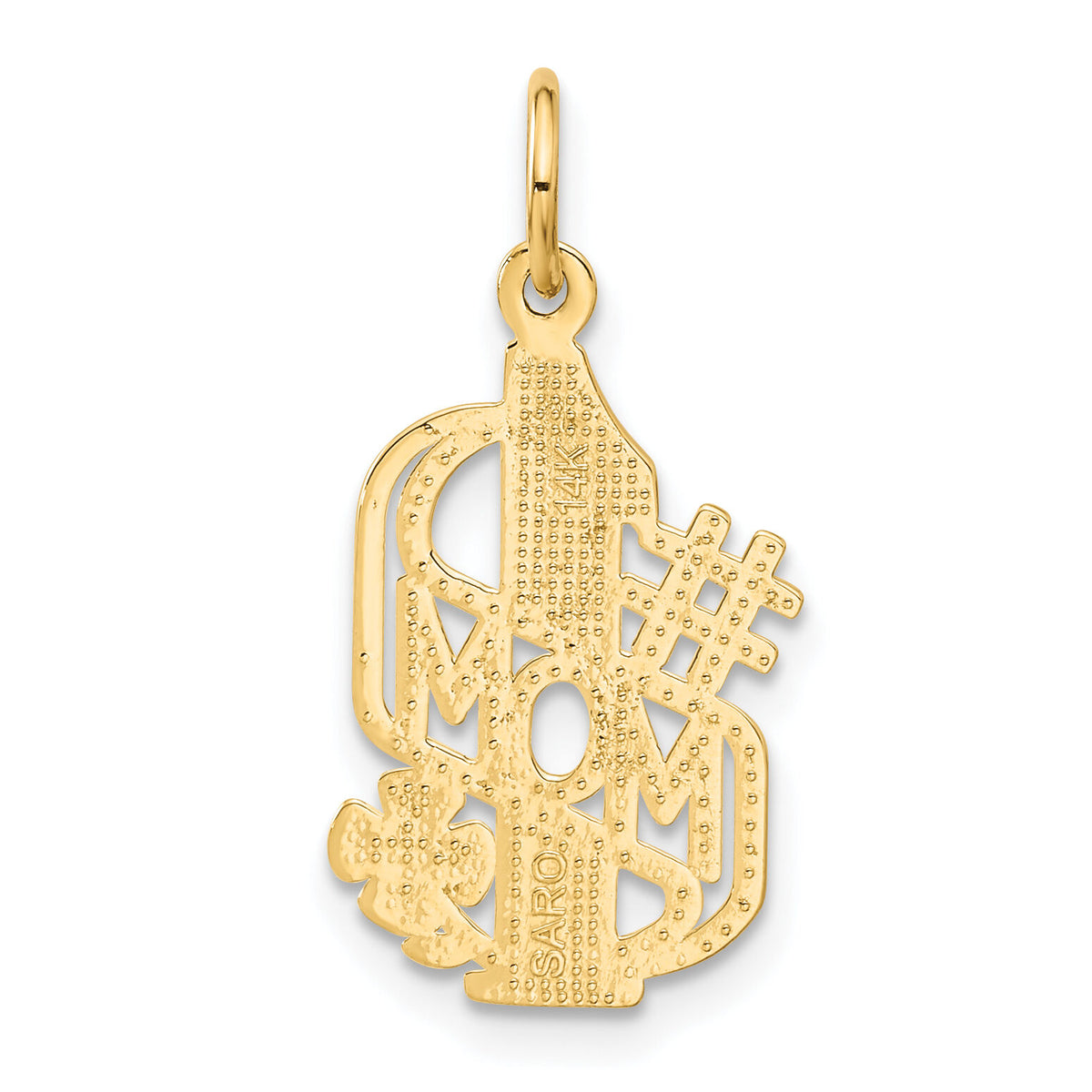 14k #1 MOM Charm-C360