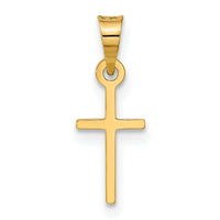 14k Polished Cross Charm-C3600