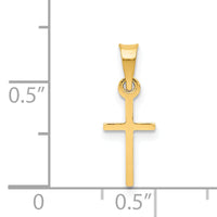 14k Polished Cross Charm-C3600
