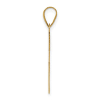 14K Polished Cross Charm-C3601