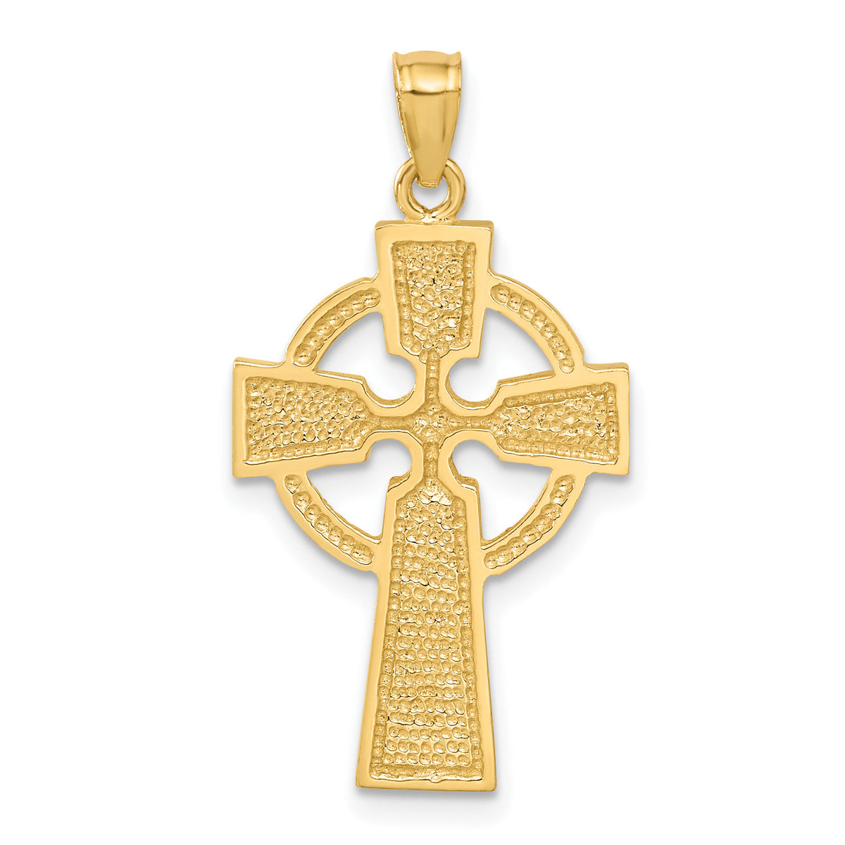 14k Diamond-cut Celtic Cross Pendant-C3608