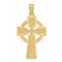 14k Diamond-cut Celtic Cross Pendant-C3608