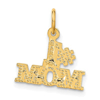 14k #1 MOM Charm-C361