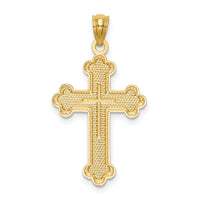 14k Budded Cross Pendant-C3615