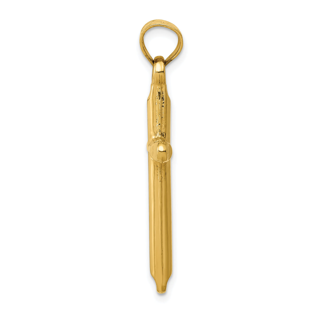 14k 3-D Hollow Cross Pendant-C3624
