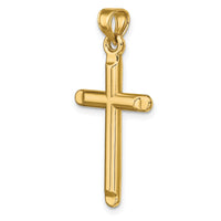 14k 3-D Hollow Cross Pendant-C3624