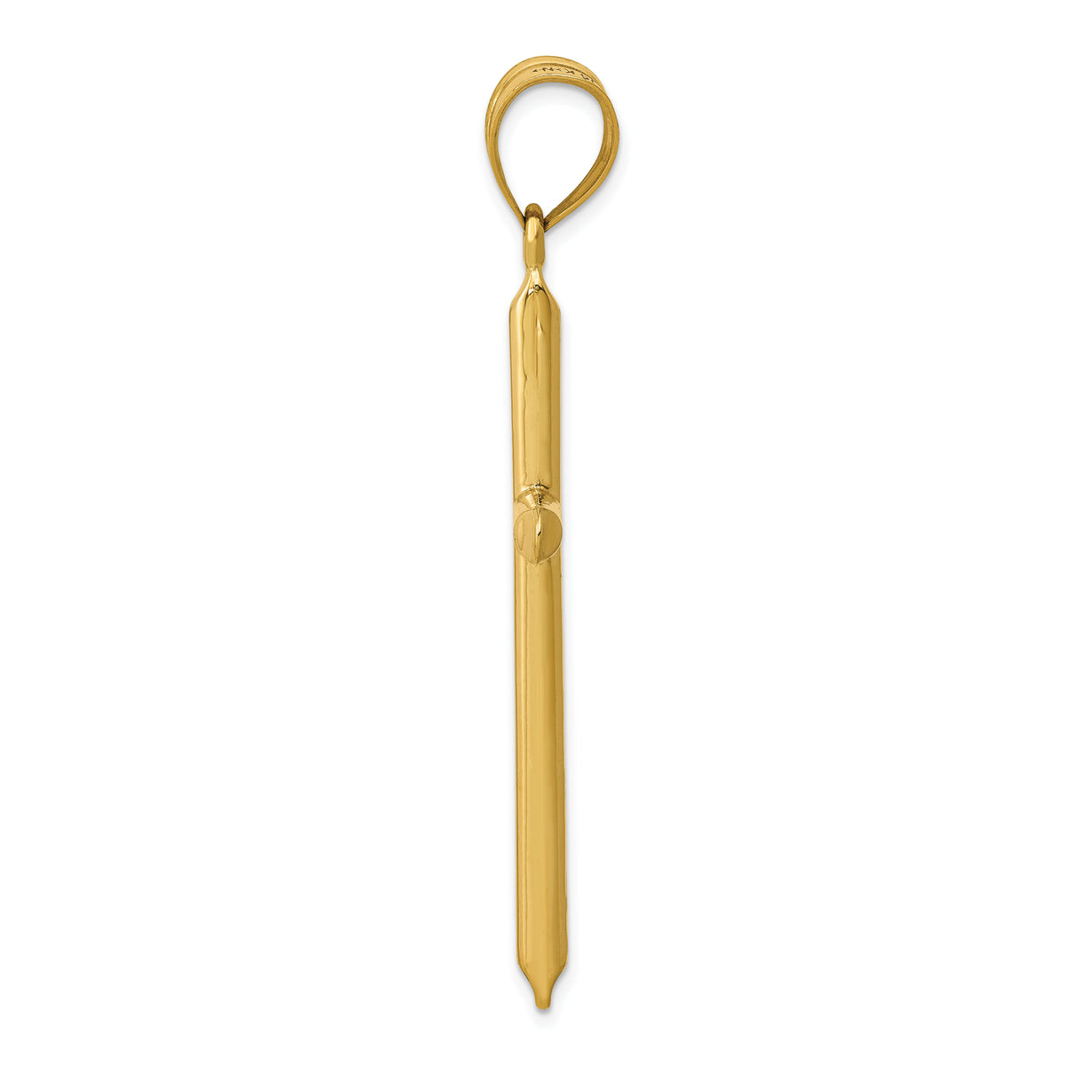 14k 3-D Hollow Cross Pendant-C3627