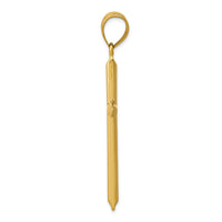14k 3-D Hollow Cross Pendant-C3627