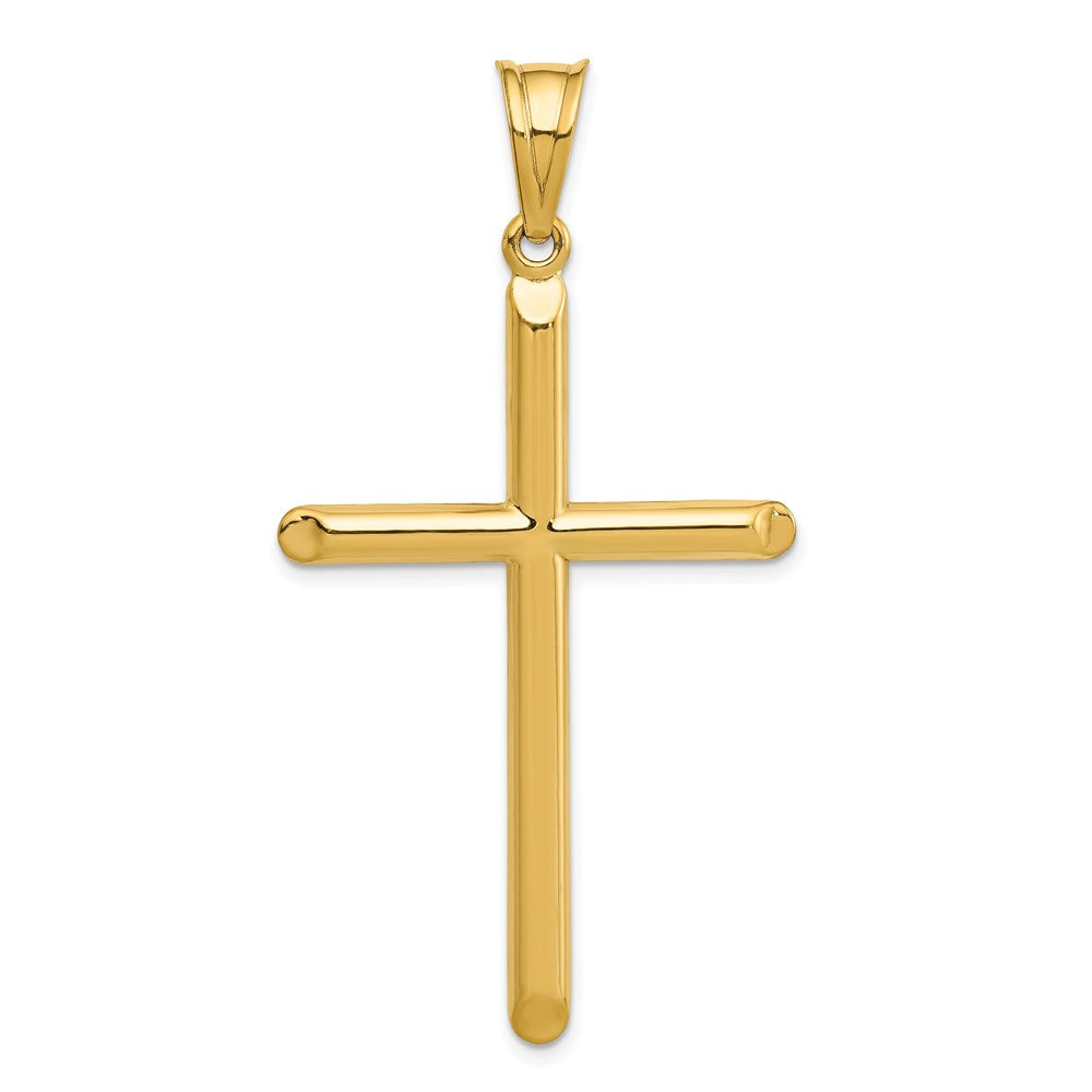 14k 3-D Hollow Cross Pendant-C3627