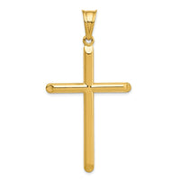 14k 3-D Hollow Cross Pendant-C3627