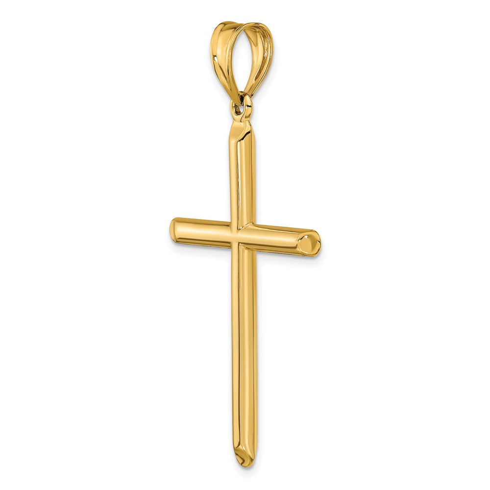 14k 3-D Hollow Cross Pendant-C3627