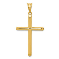 14k 3-D Hollow Cross Pendant-C3627
