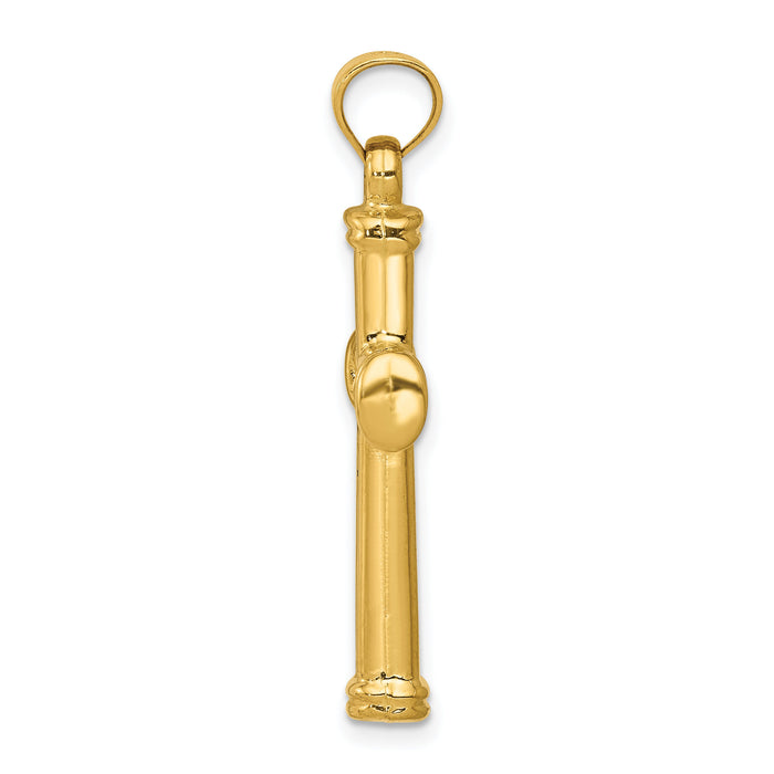 14k Hollow Cross Pendant-C3657