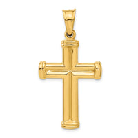 14k Hollow Cross Pendant-C3658