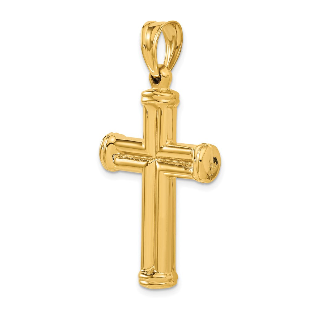 14k Hollow Cross Pendant-C3658