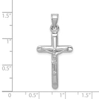 14k White Gold Crucifix Pendant-C3669