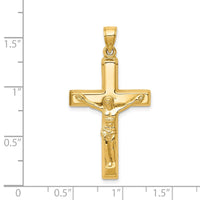 14k Polished Crucifix Pendant-C3677