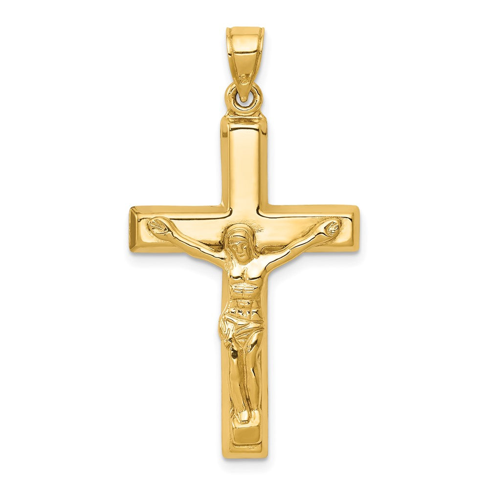 14k Polished Crucifix Pendant-C3677