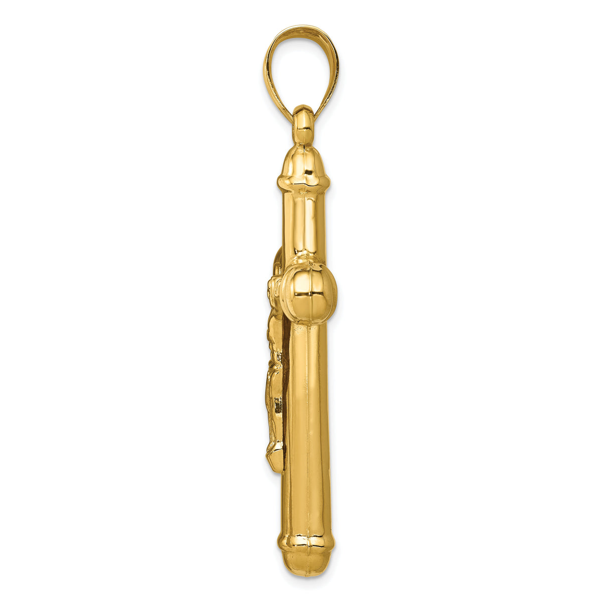 14K Reversible Crucifix Pendant-C3681