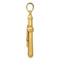 14K Reversible Crucifix Pendant-C3681