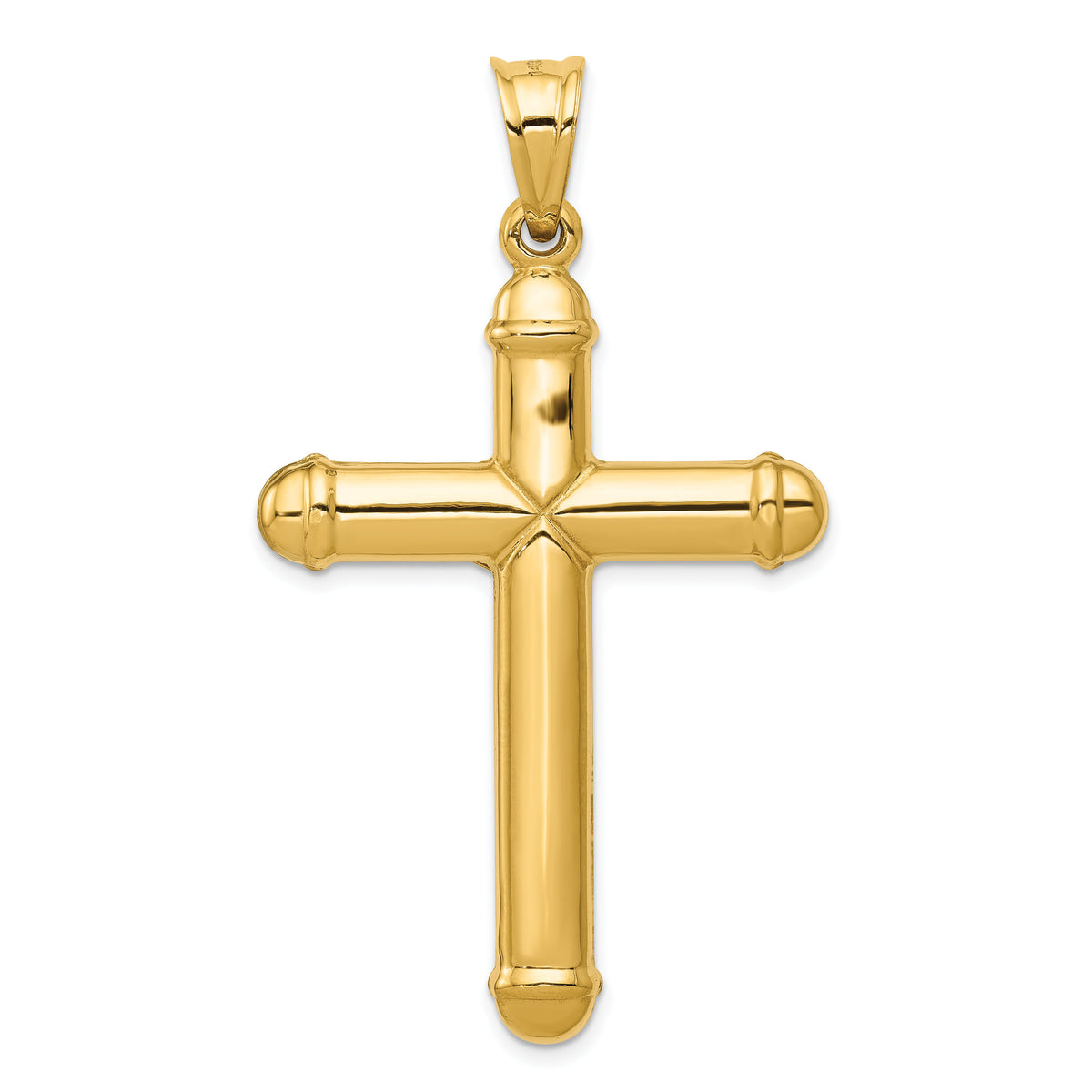 14K Reversible Crucifix Pendant-C3681