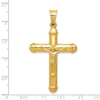 14K Reversible Crucifix Pendant-C3681