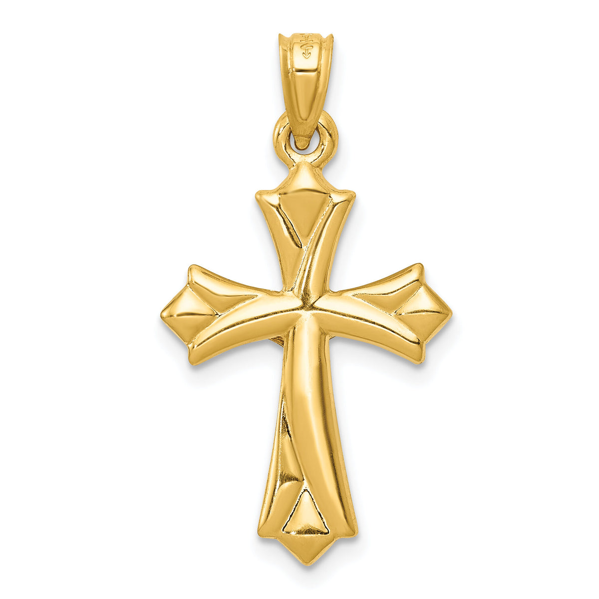 14K Reversible Crucifix Pendant-C3687