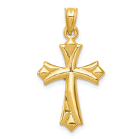 14K Reversible Crucifix Pendant-C3687