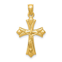 14K Reversible Crucifix Pendant-C3687