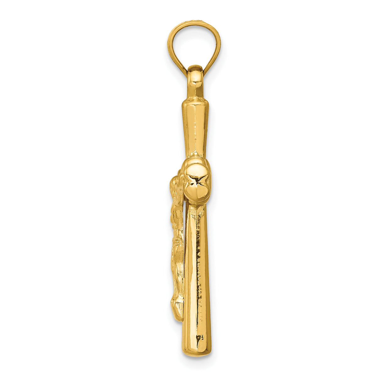 14K Reversible Crucifix Pendant-C3690