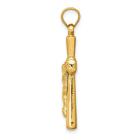 14K Reversible Crucifix Pendant-C3690