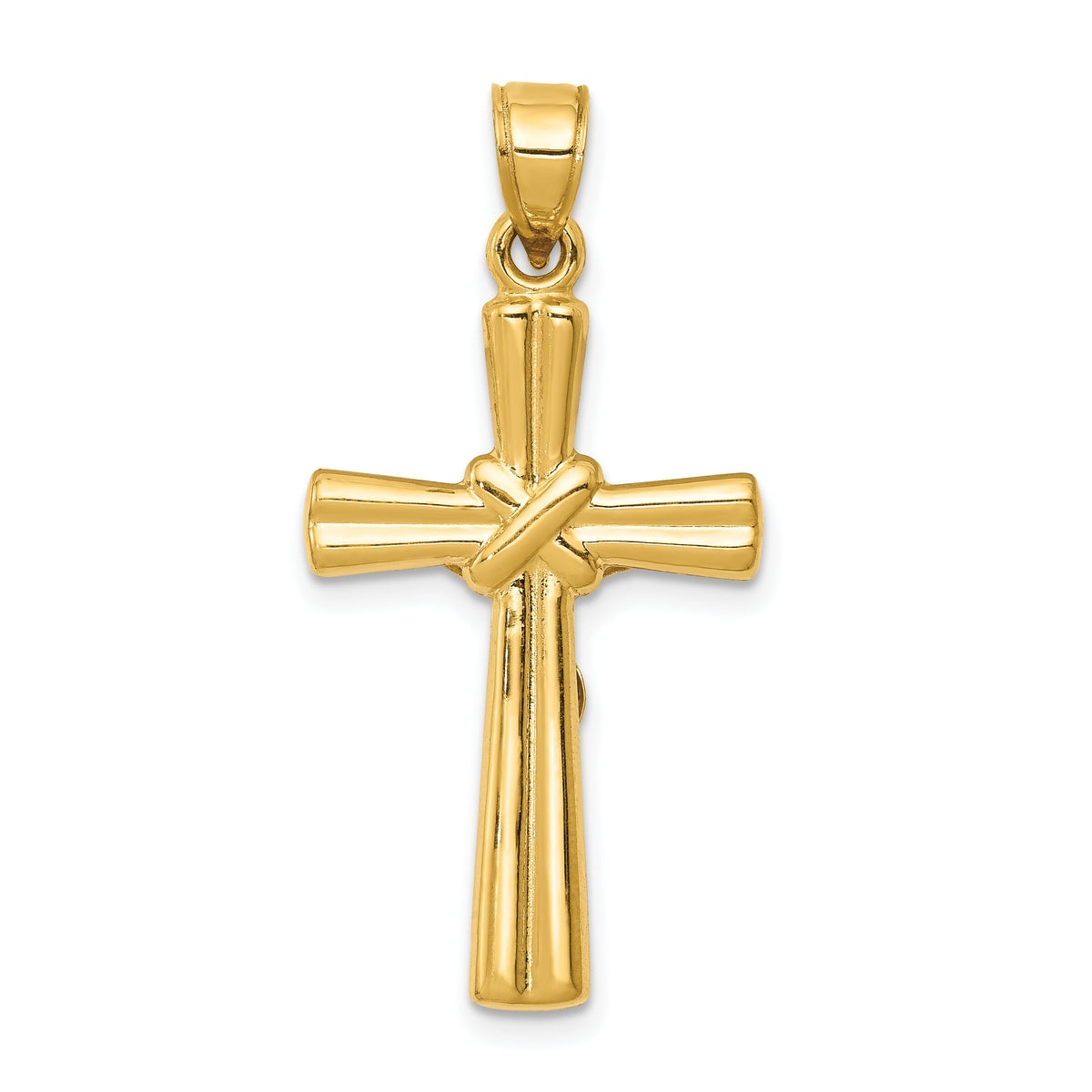 14K Reversible Crucifix Pendant-C3690