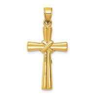 14K Reversible Crucifix Pendant-C3690