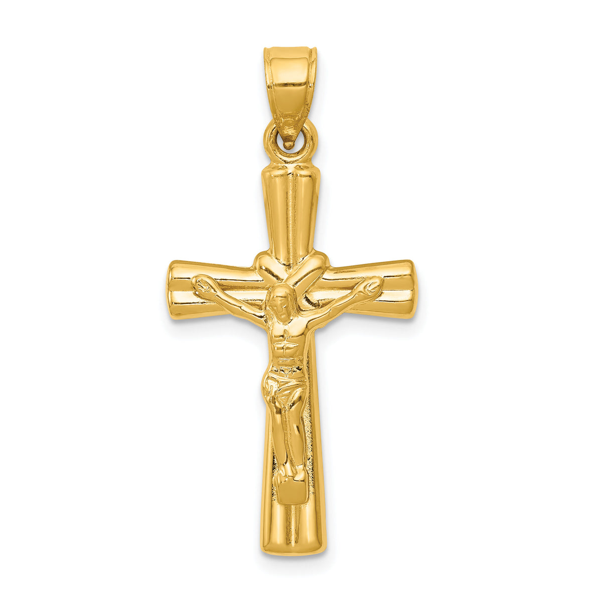 14K Reversible Crucifix Pendant-C3690