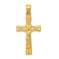 14K Reversible Crucifix Pendant-C3690
