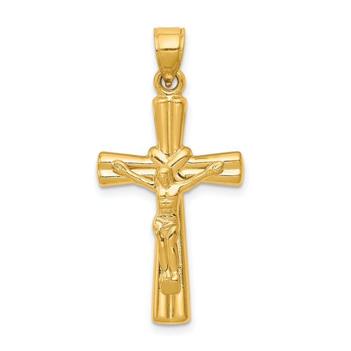 14K Reversible Crucifix Pendant-C3690