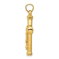 14K Reversible Crucifix Pendant-C3694