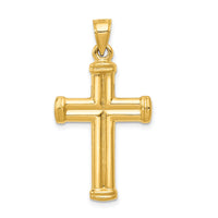 14K Reversible Crucifix Pendant-C3694