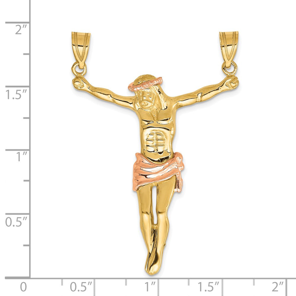 14k Two-tone Rose Corpus Pendant-C3712