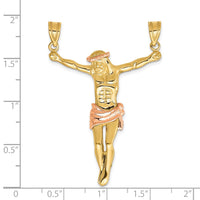 14k Two-tone Rose Corpus Pendant-C3712
