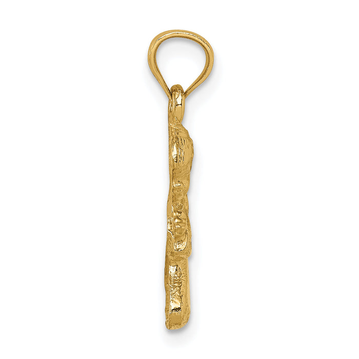 14k Praying Girl Pendant-C3737