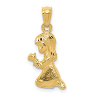 14k Praying Girl Pendant-C3737