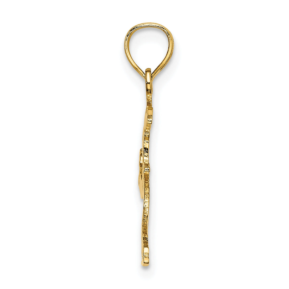 14k Ice Skater Jumping Charm-C3756