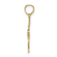 14k Ice Skater Jumping Charm-C3756