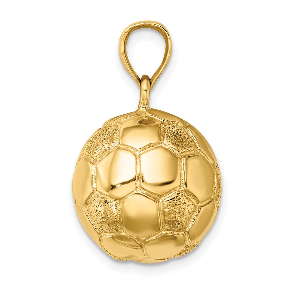 14k 3-D Soccerball Charm-C3760