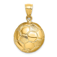 14k 3-D Soccerball Charm-C3760