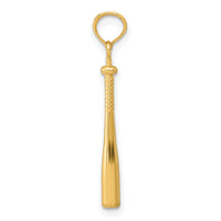 14k 3-D Baseball Bat Pendant-C3764